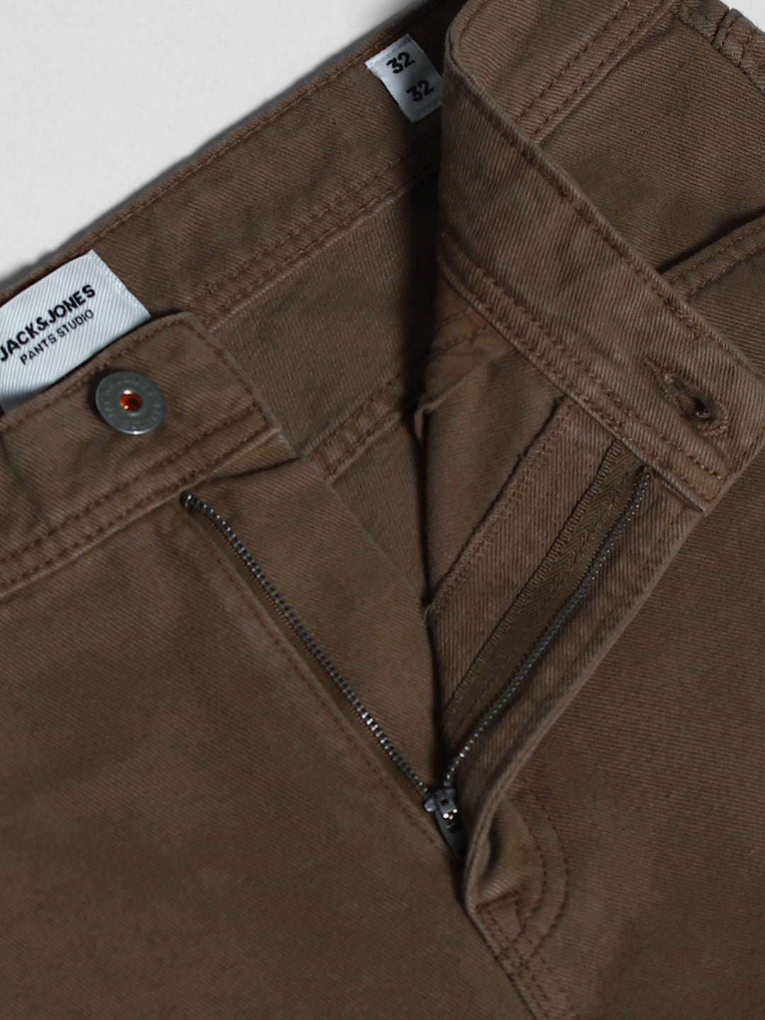 Dark Brown Mid Rise Pants