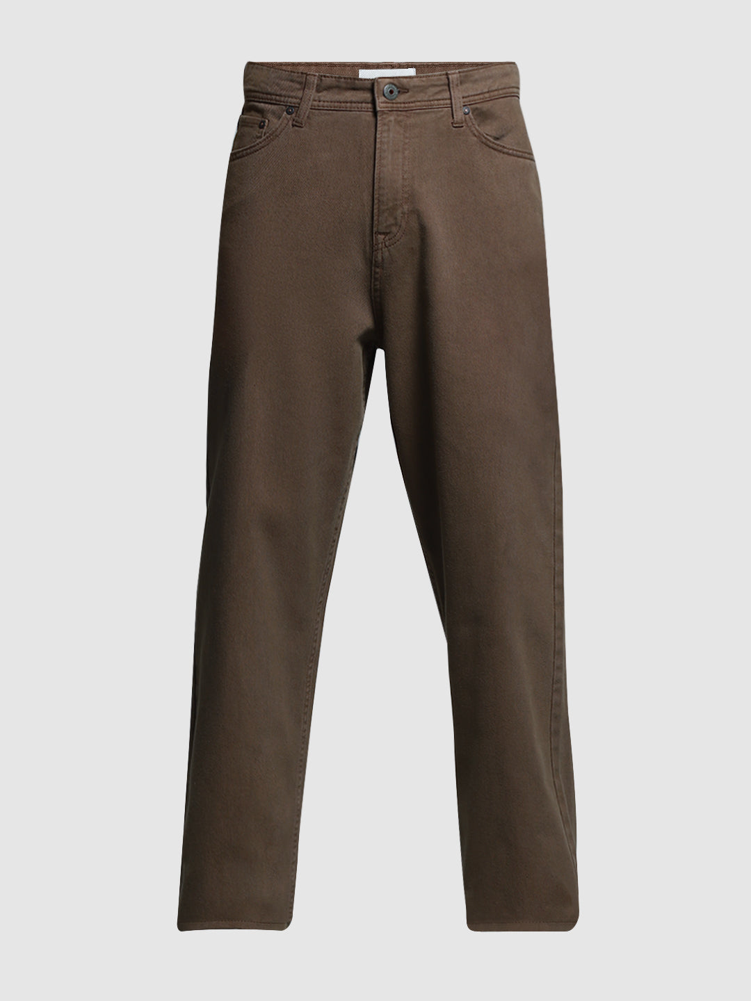Dark Brown Mid Rise Pants