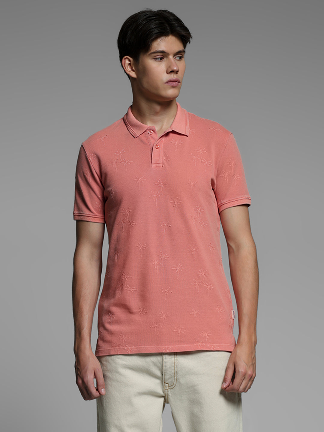 Shell Pink Embroidered Polo