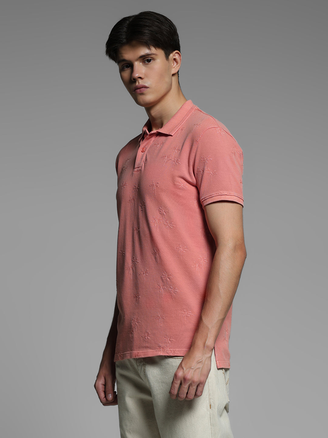 Shell Pink Embroidered Polo