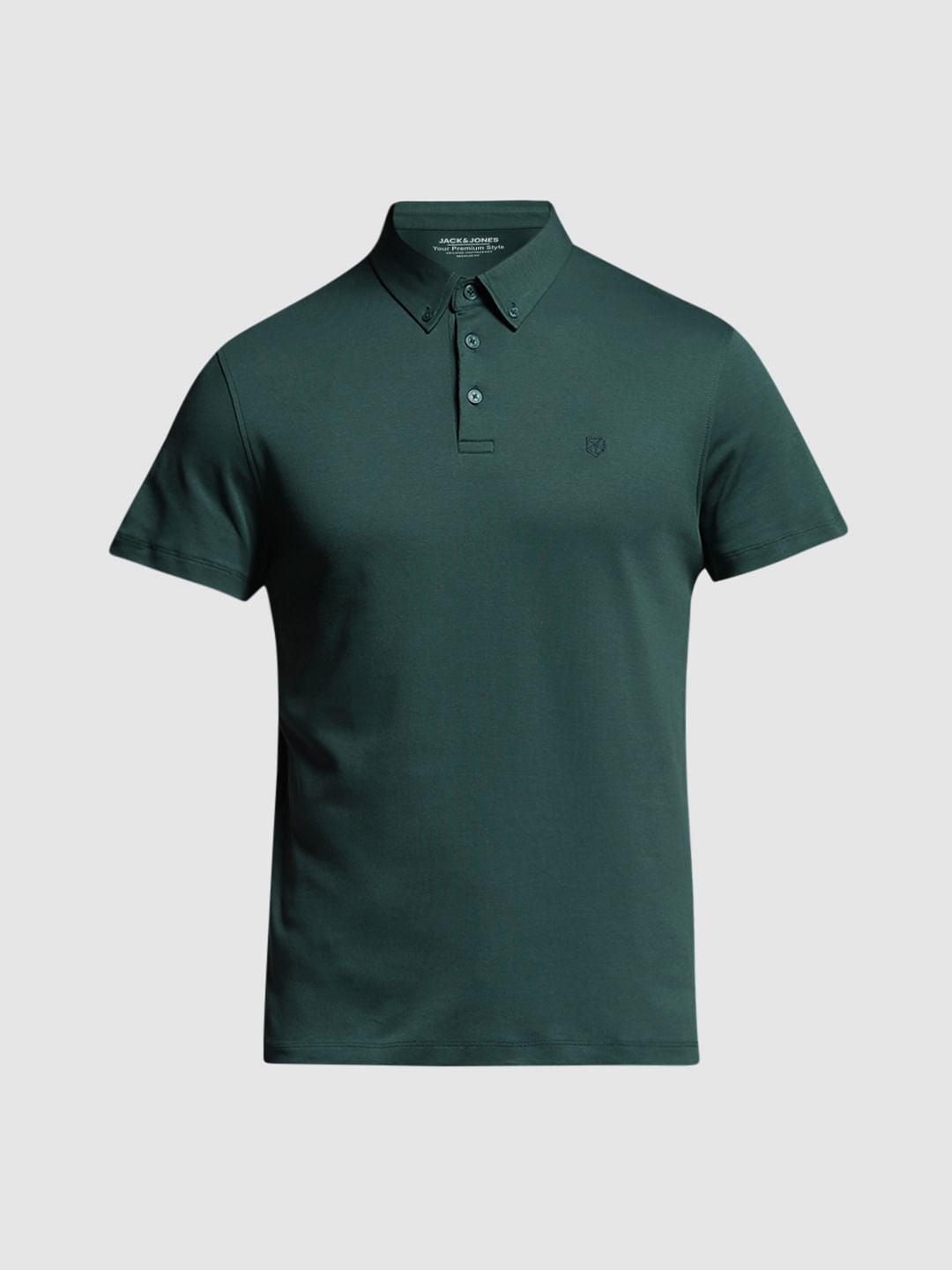 Dark Green Cotton Polo