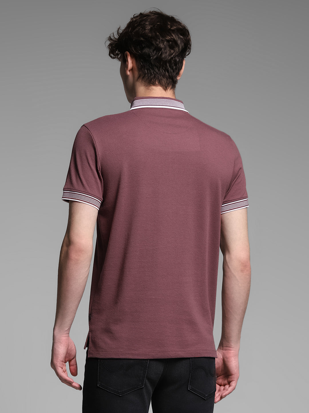 JACK&JONES Regular Fit Textured T-Shirts