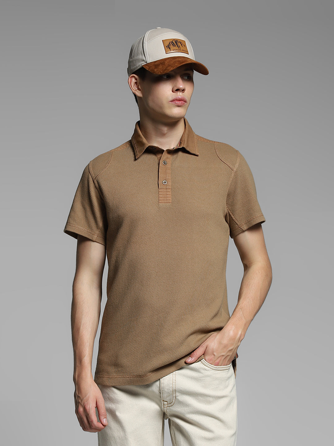 JACK&JONES Brown Cotton Polo