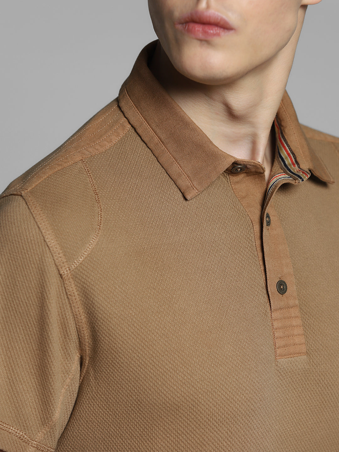JACK&JONES Brown Cotton Polo