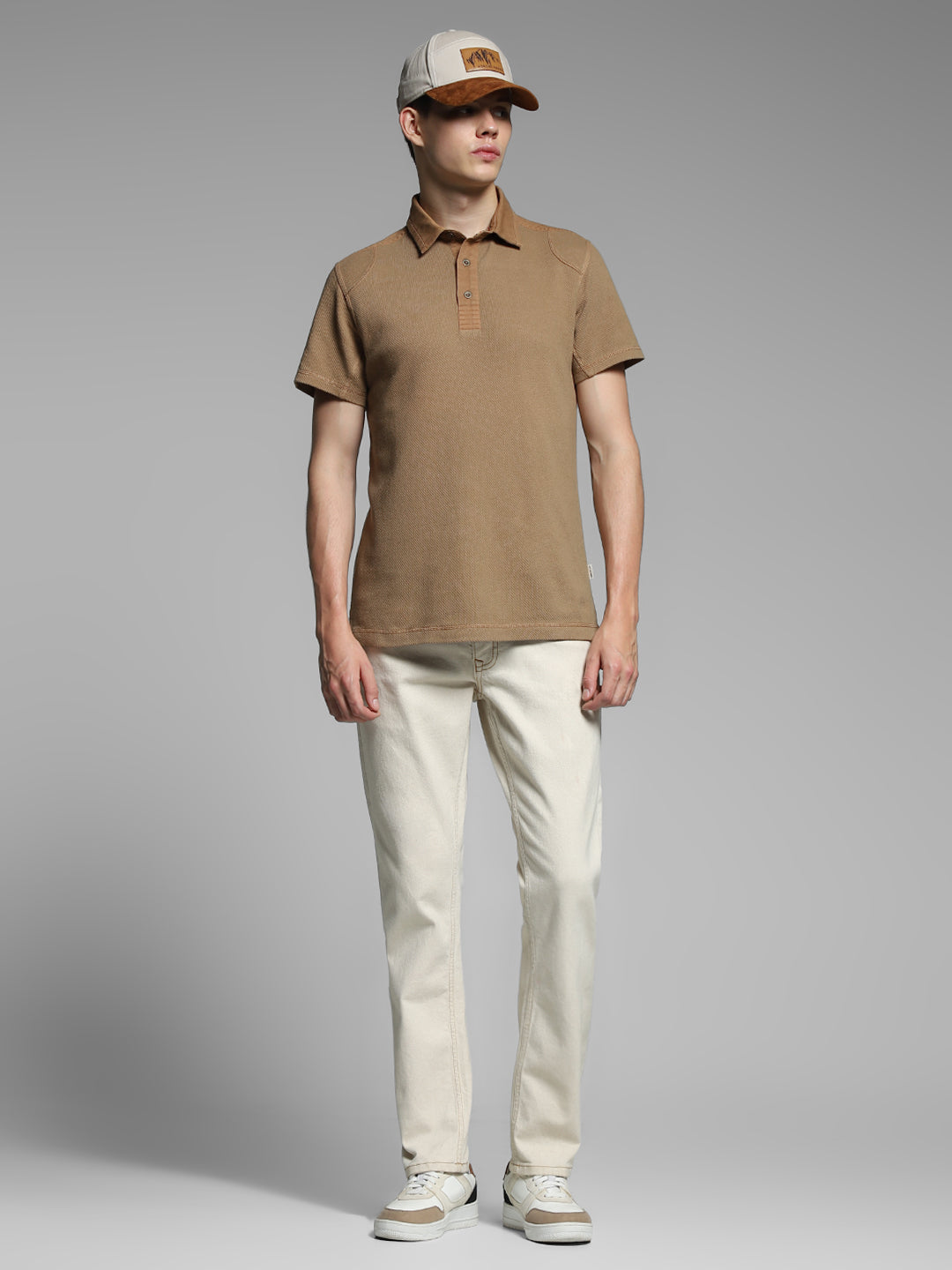 JACK&JONES Brown Cotton Polo