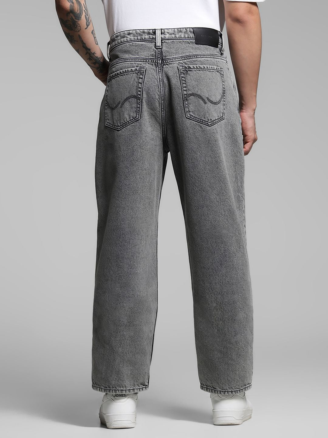 Dark Grey High Rise Dario Loose Fit Jeans