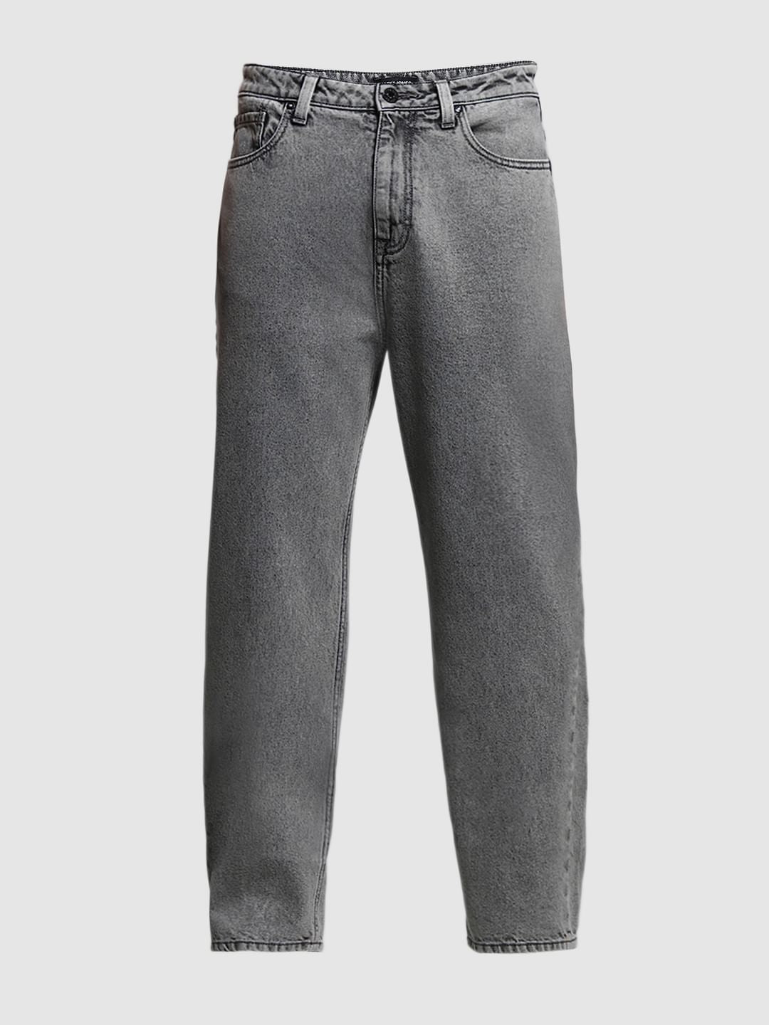 Dark Grey High Rise Dario Loose Fit Jeans