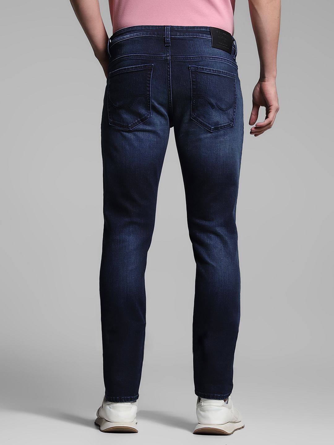 Dark Blue Low Rise Glenn Slim Fit Jeans