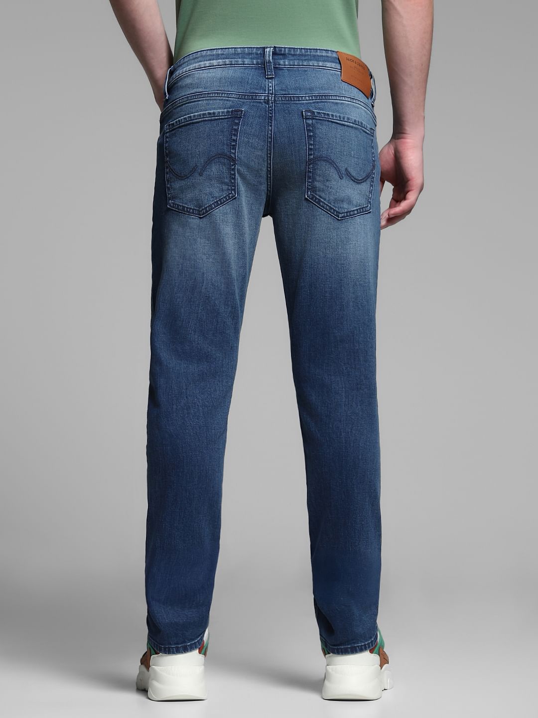 Blue Low Rise Glenn Slim Fit Jeans