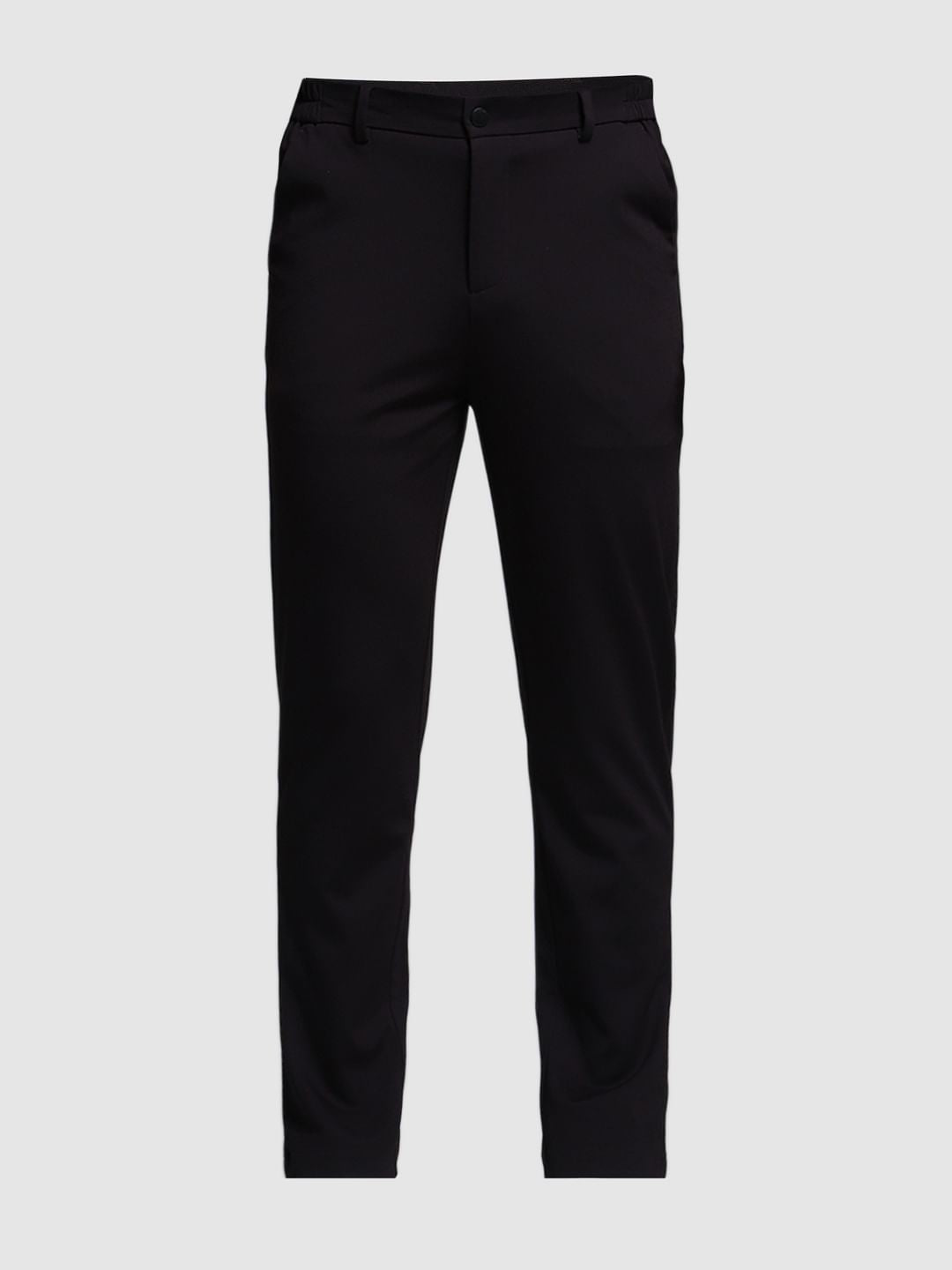 Dark Brown Mid Rise Slim Fit Pants