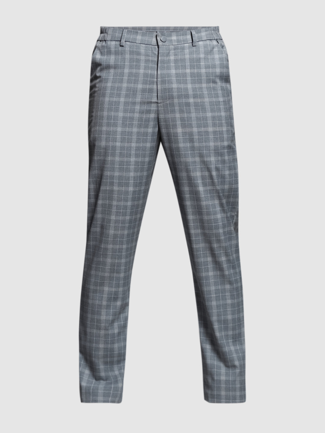 Light Grey Check Print Pants