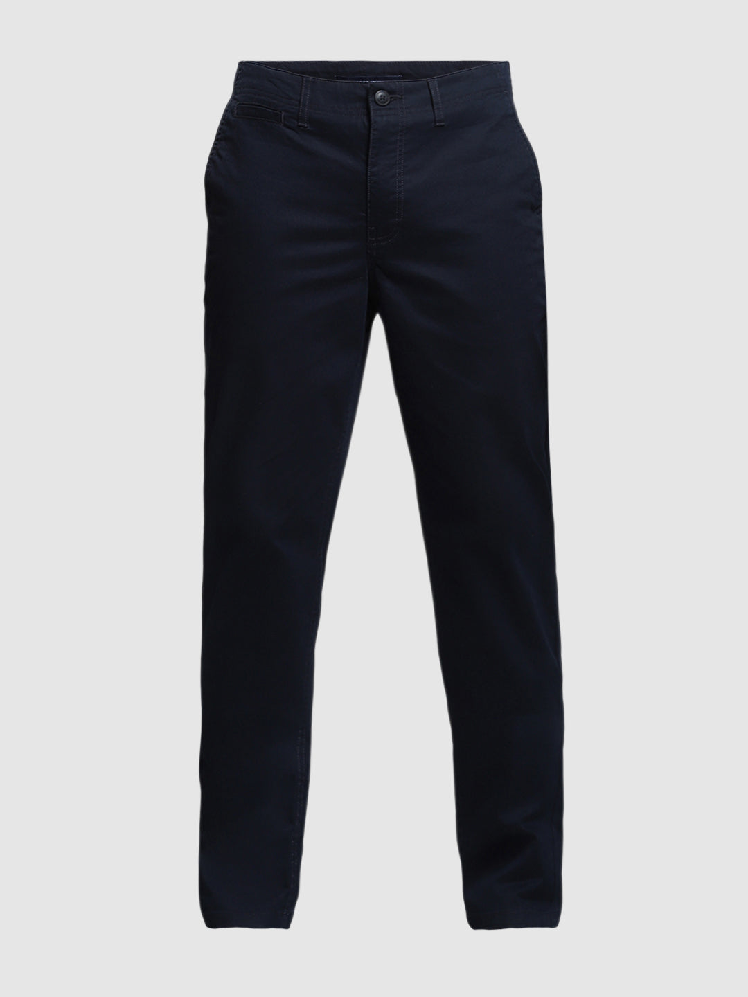 Men's Slim Fit Navy Blue Stretch Cotton Chinos
