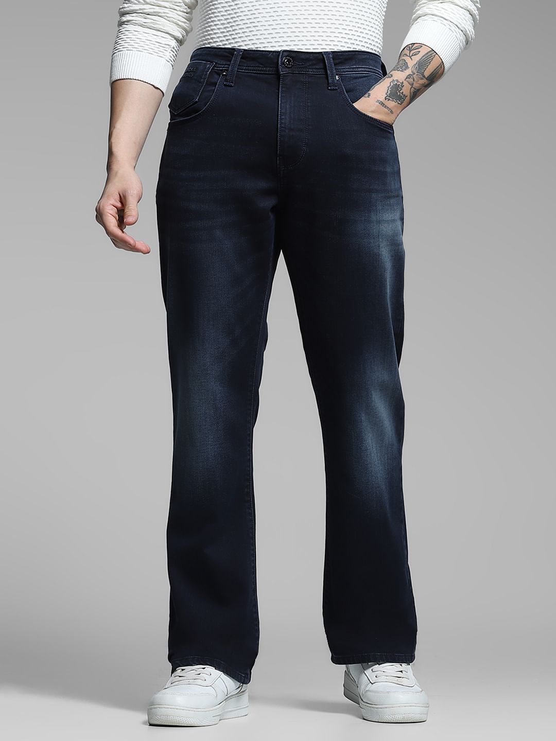 Blue High Rise Cliff Bootcut Jeans - 28/30