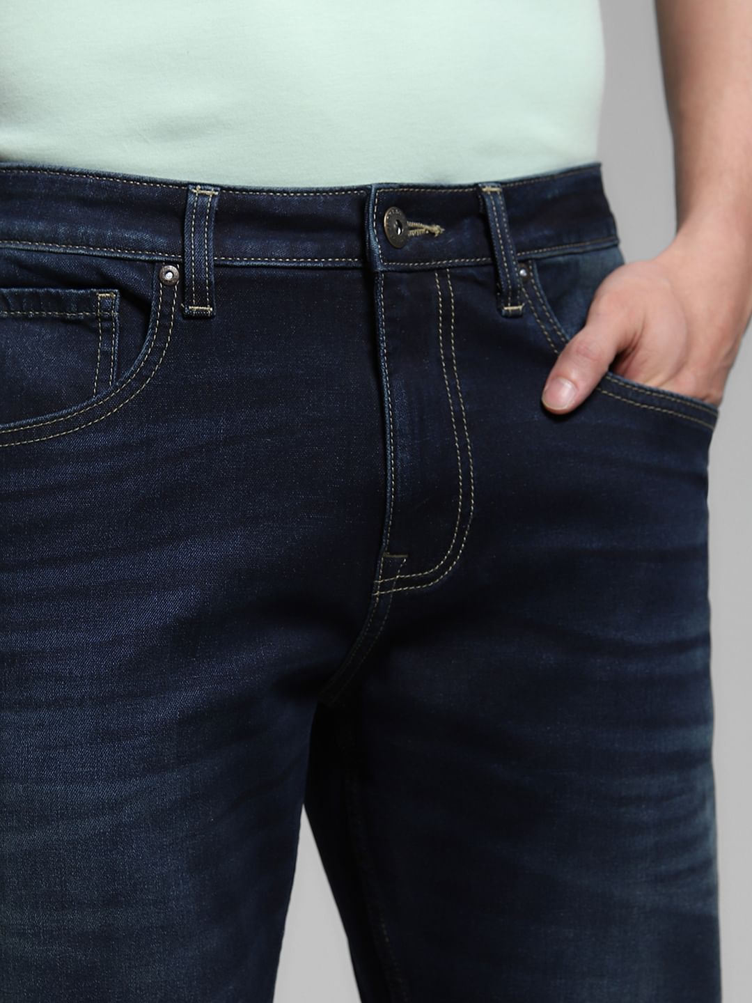 Dark Blue Cliff Bootcut Jeans