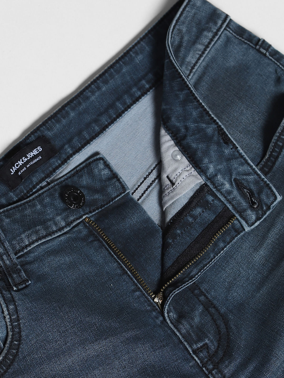 Dark Grey High Rise Cliff Bootcut Jeans