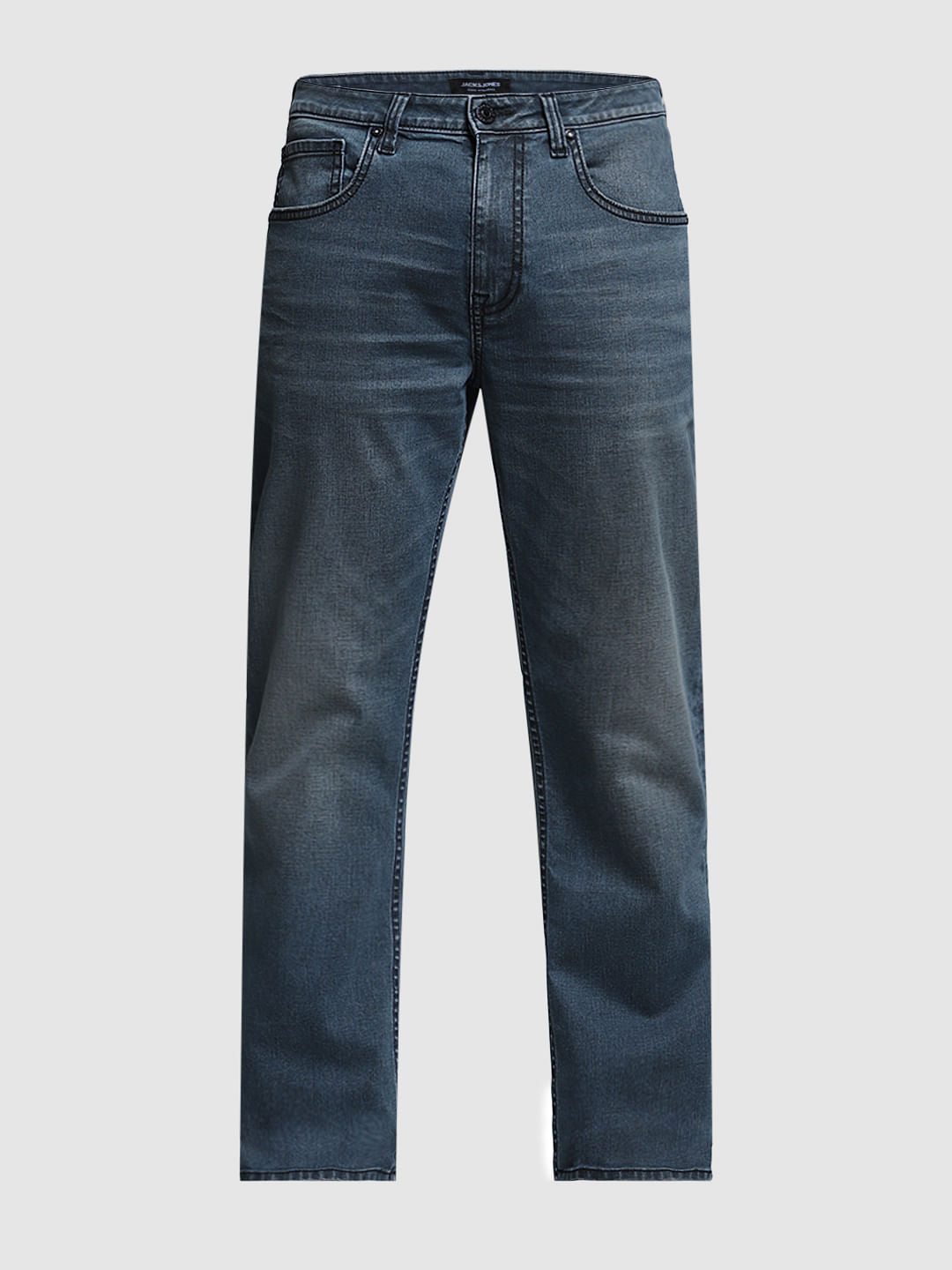 Dark Grey High Rise Cliff Bootcut Jeans