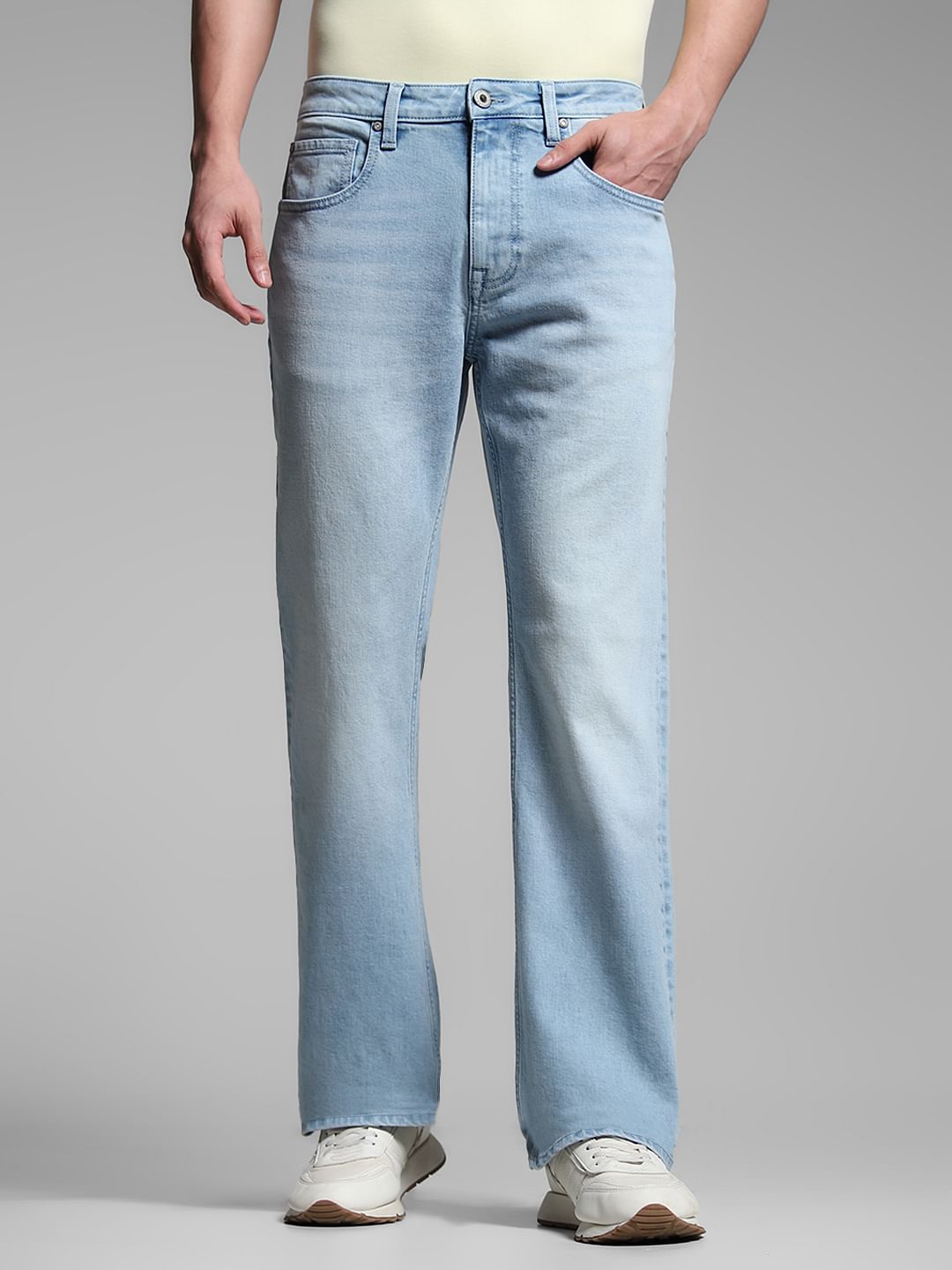 Light Blue Cliff Bootcut Jeans - 30/30
