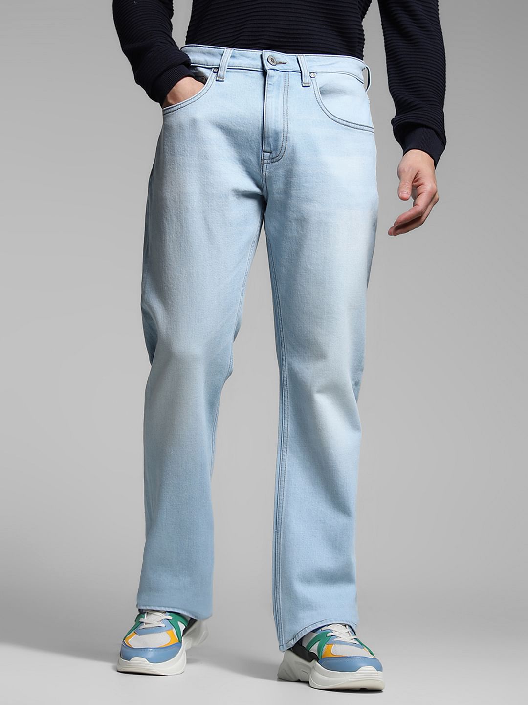 Light Blue High Rise Cliff Bootcut Jeans - 28/30