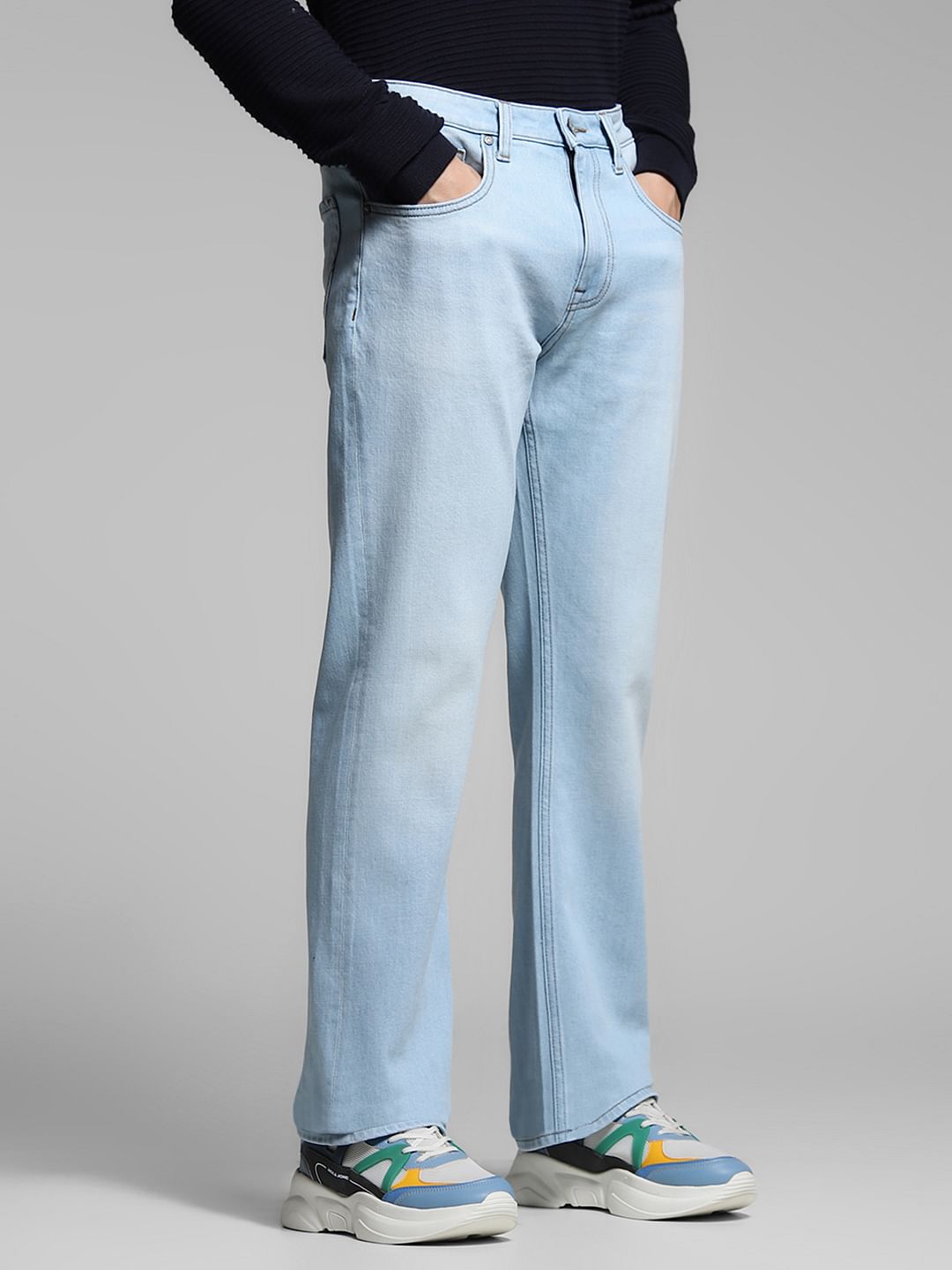 Light Blue High Rise Cliff Bootcut Jeans