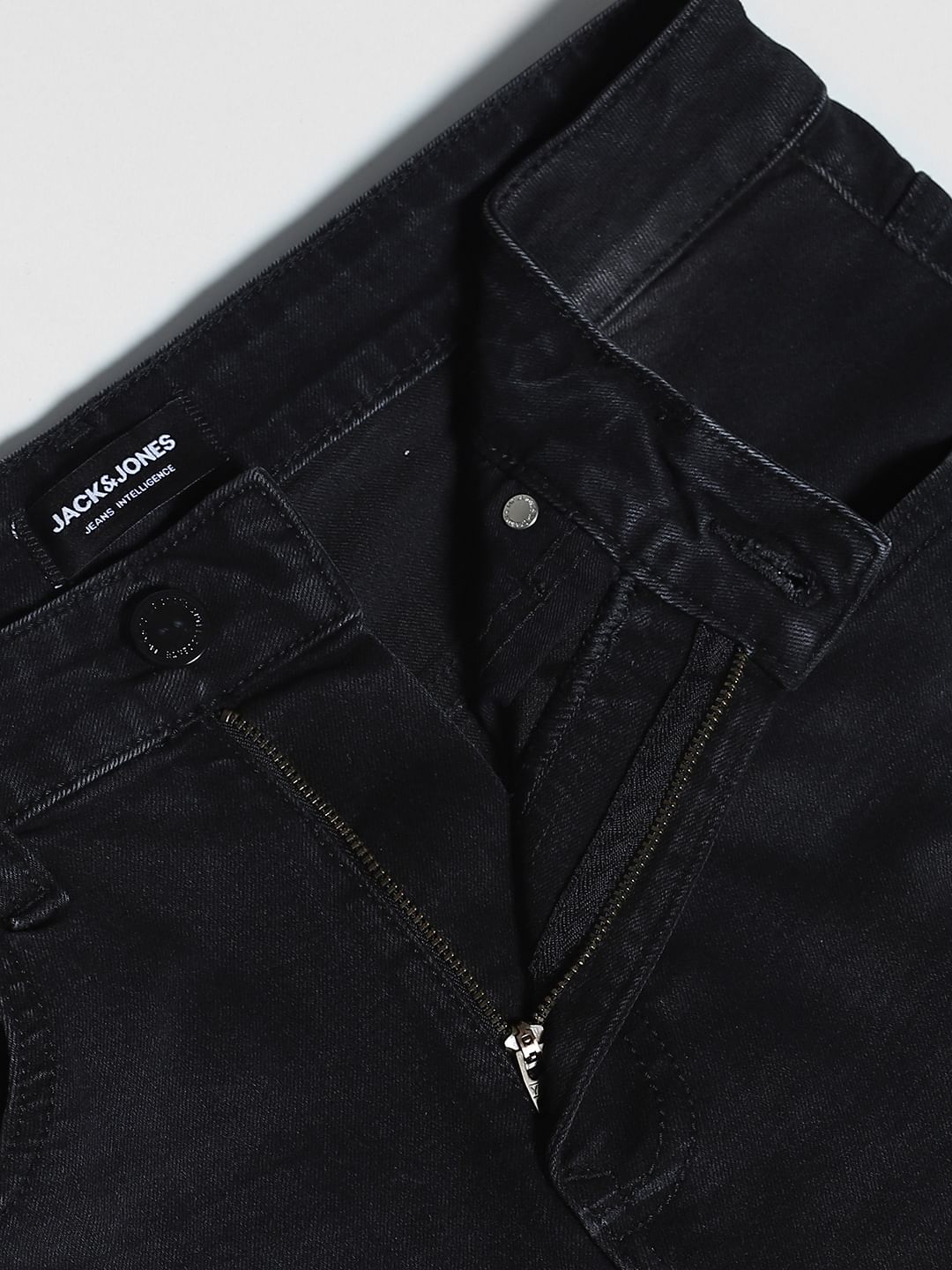 Dark Grey High Rise Cliff Bootcut Jeans