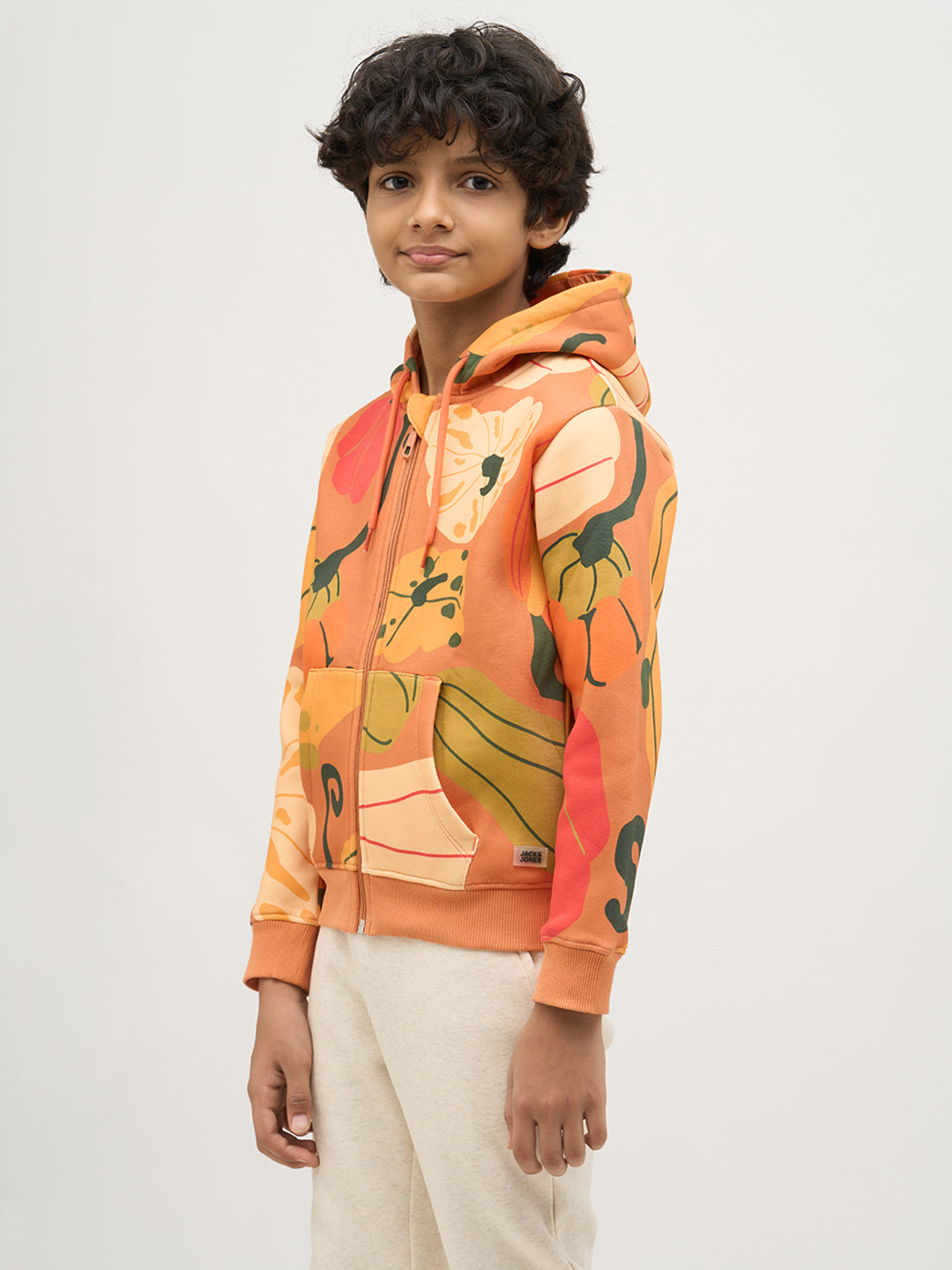 Boys Printed Hooded Sweatshirt