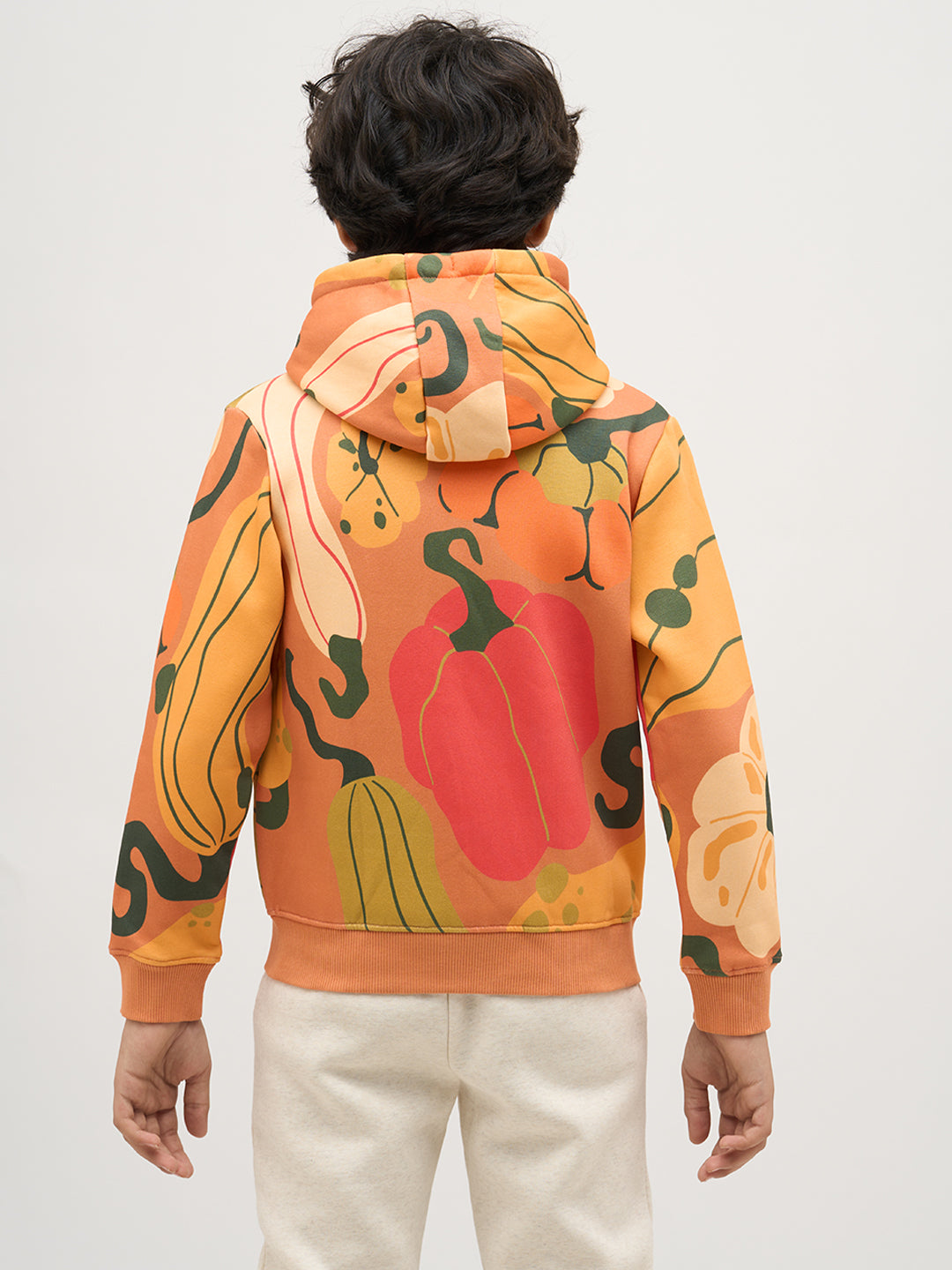 Boys Printed Hooded Sweatshirt