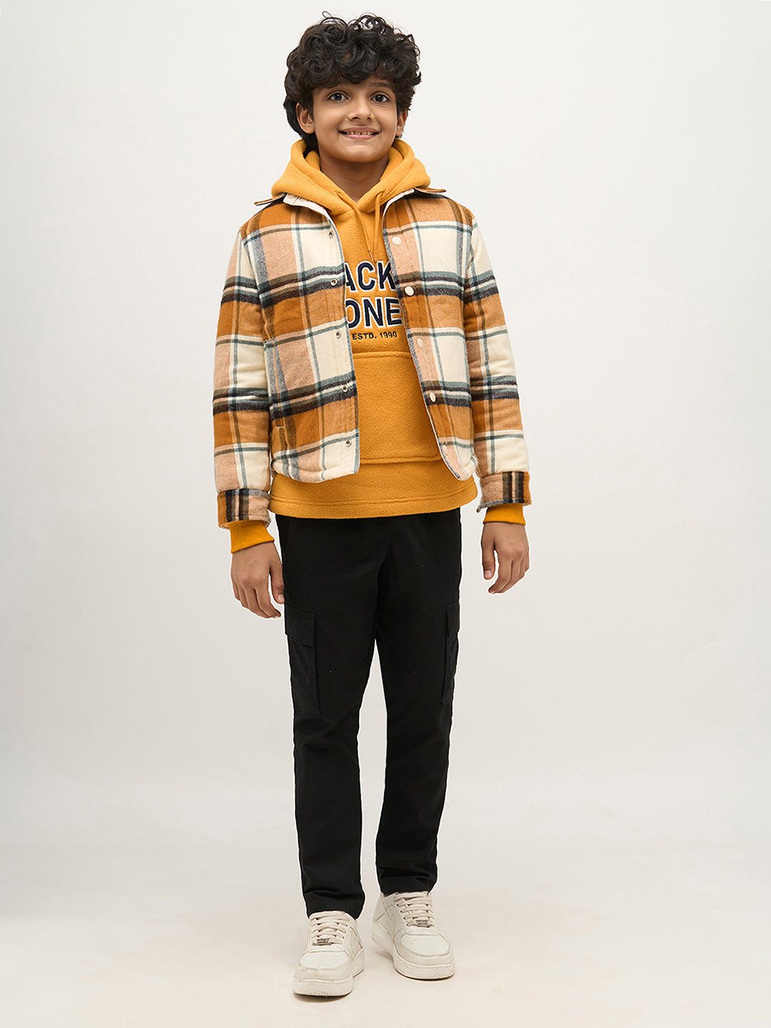 Boys Logo Print Hooded Sweatshirt