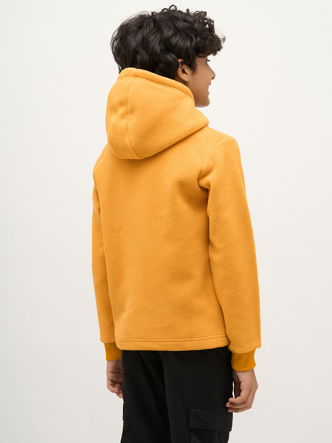 Boys Logo Print Hooded Sweatshirt