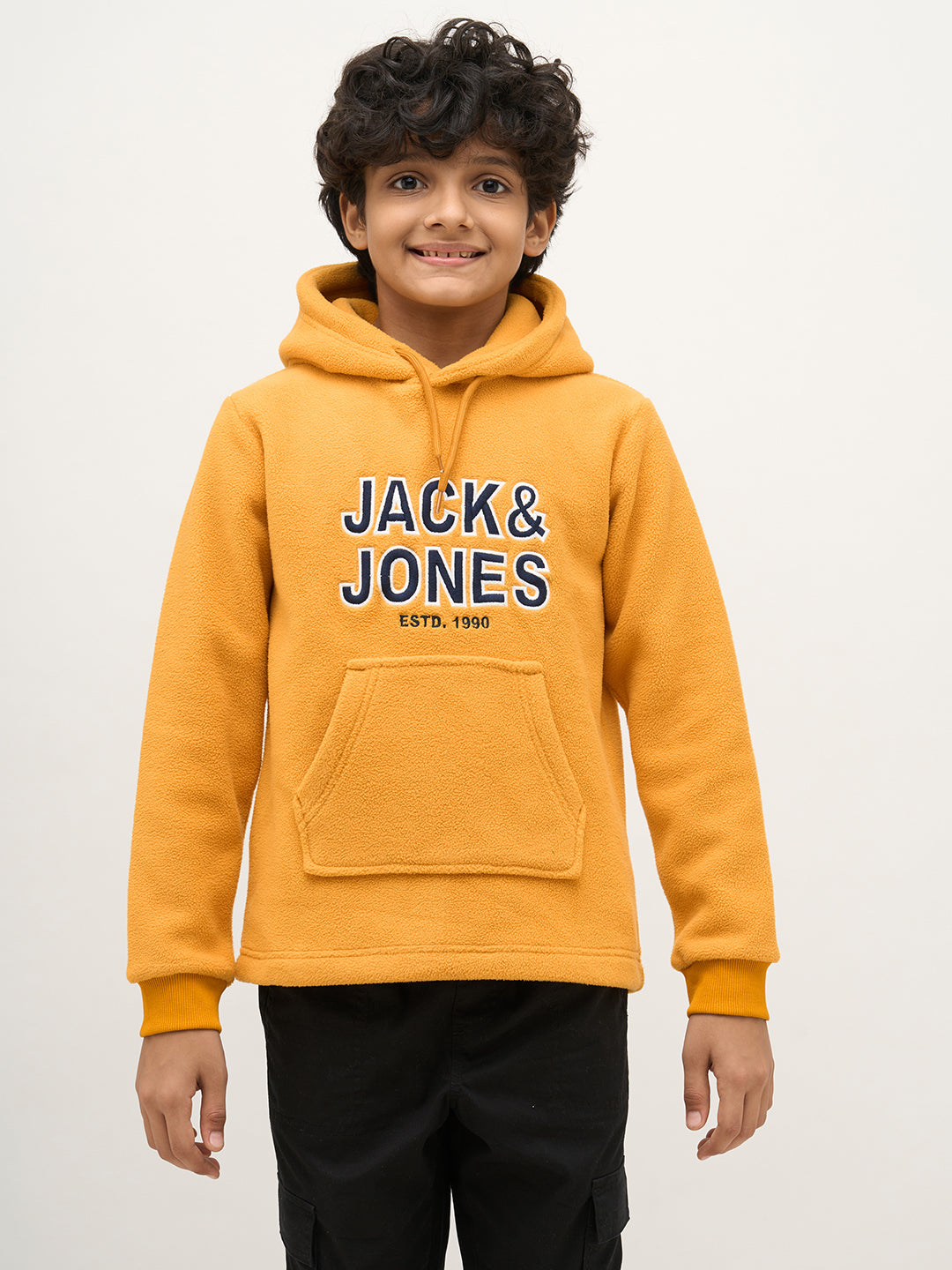 Boys Logo Print Hooded Sweatshirt