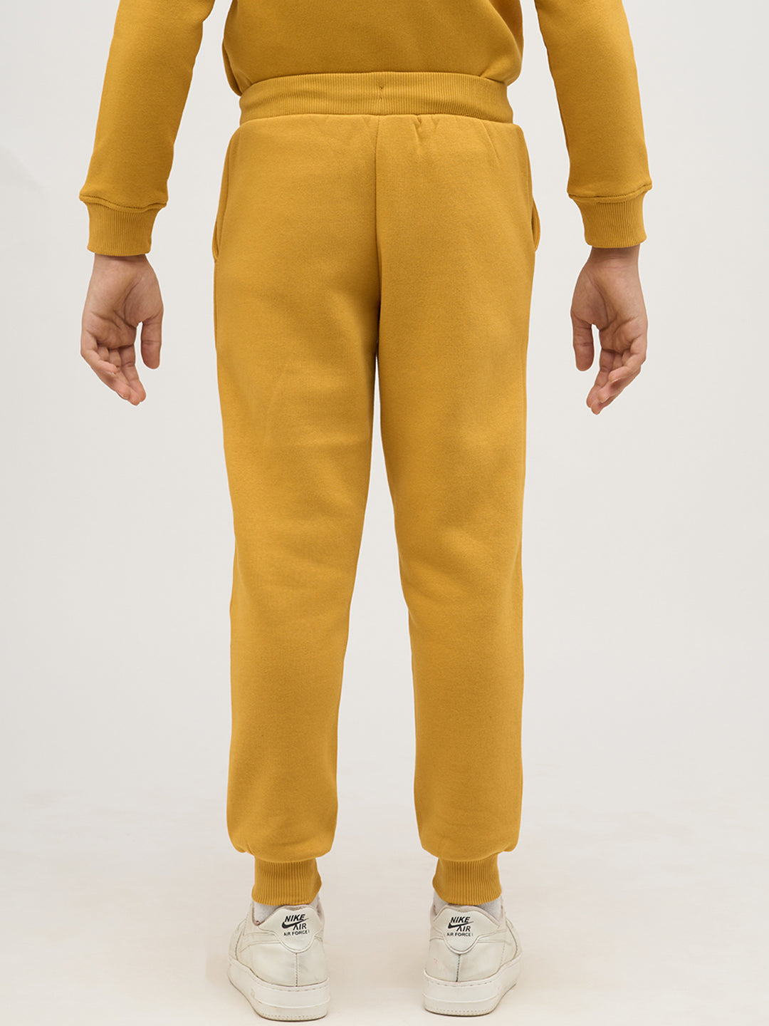 Boys Logo Text Sweatpants - Yellow