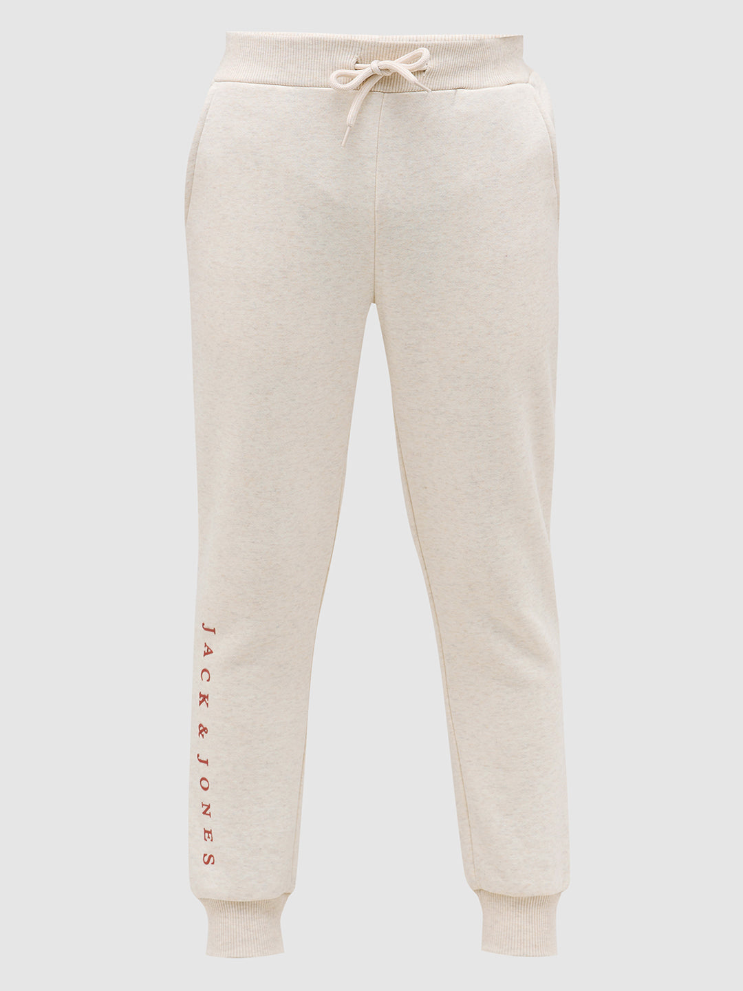 Boys Logo Text Sweatpants - White