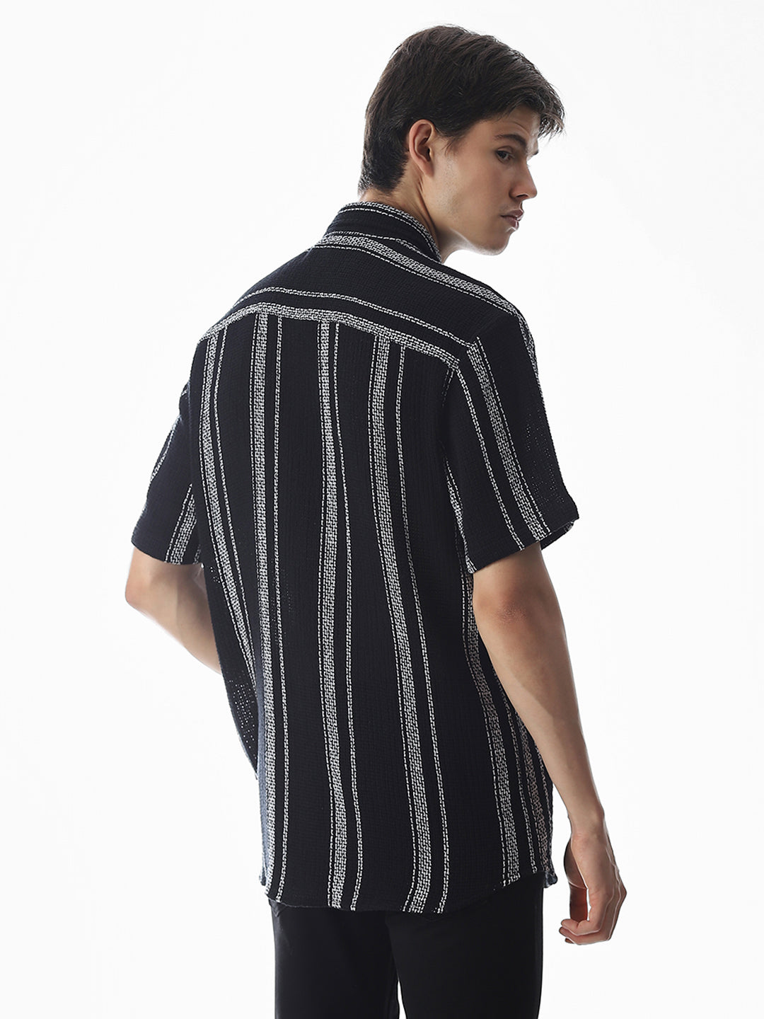 Striped Oversized Cotton Shirt