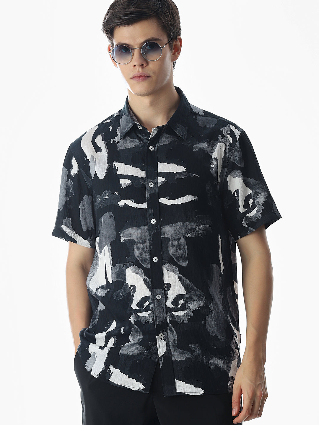 Comfort Fit Printed Shirt