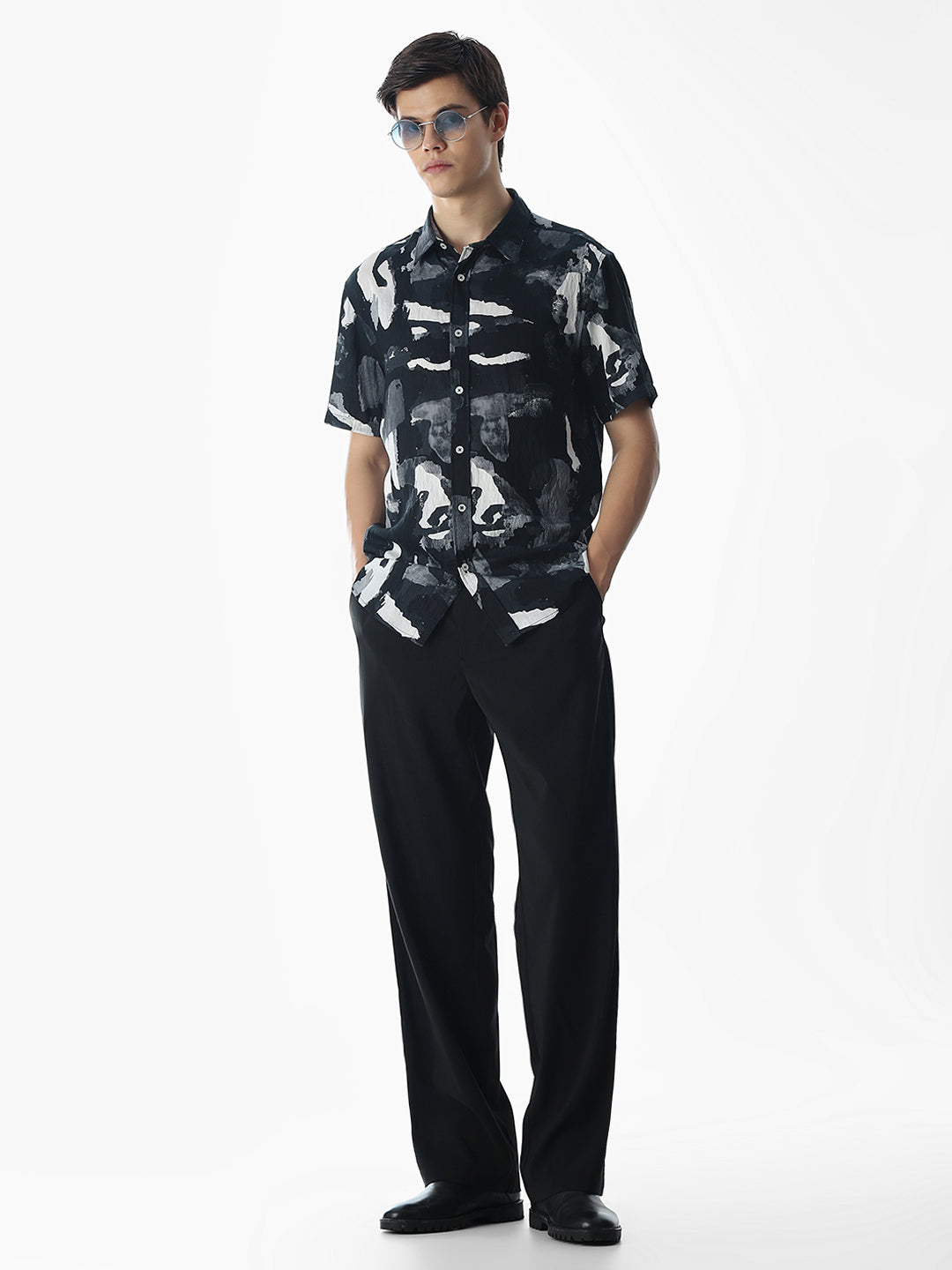 Comfort Fit Printed Shirt