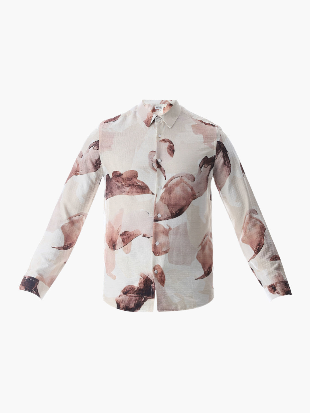 Dobby Printed Slim Fit Shirt