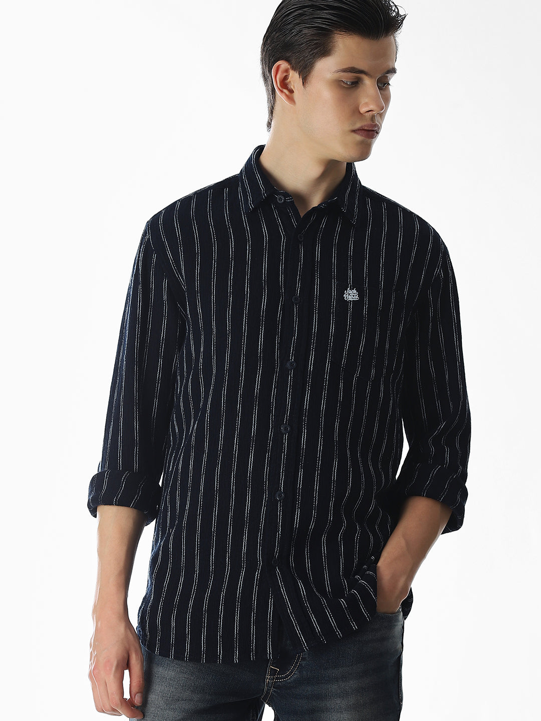 Striped Regular Fit Shirt - S