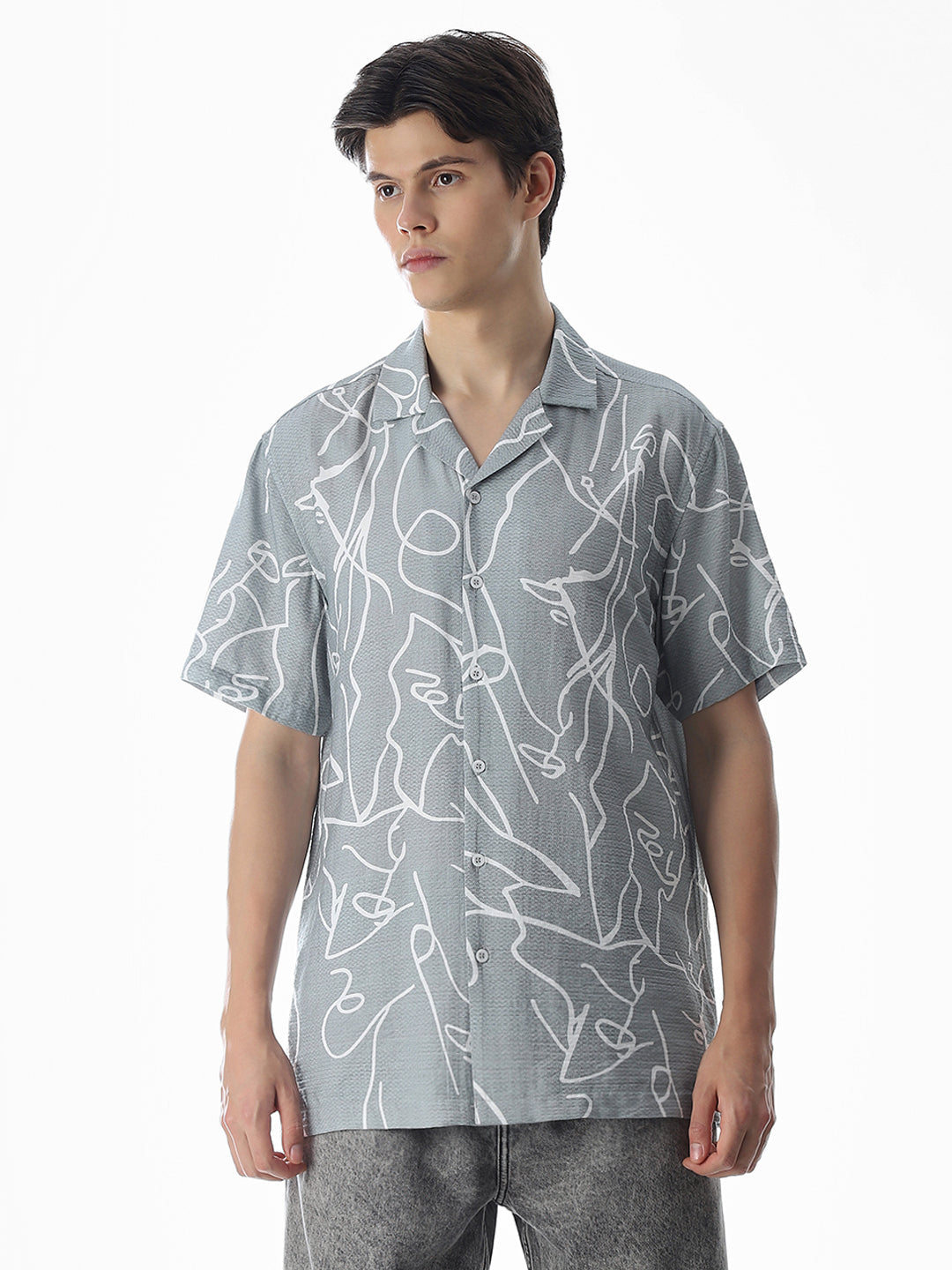 Comfort Fit Printed Shirt