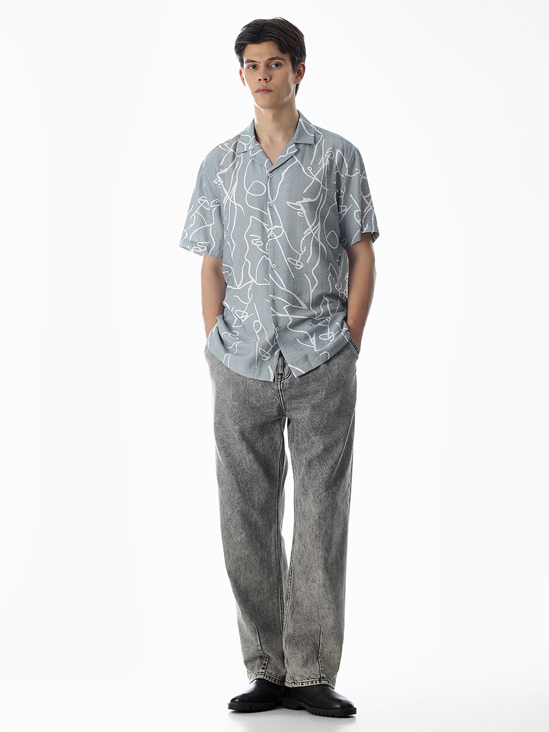 Comfort Fit Printed Shirt