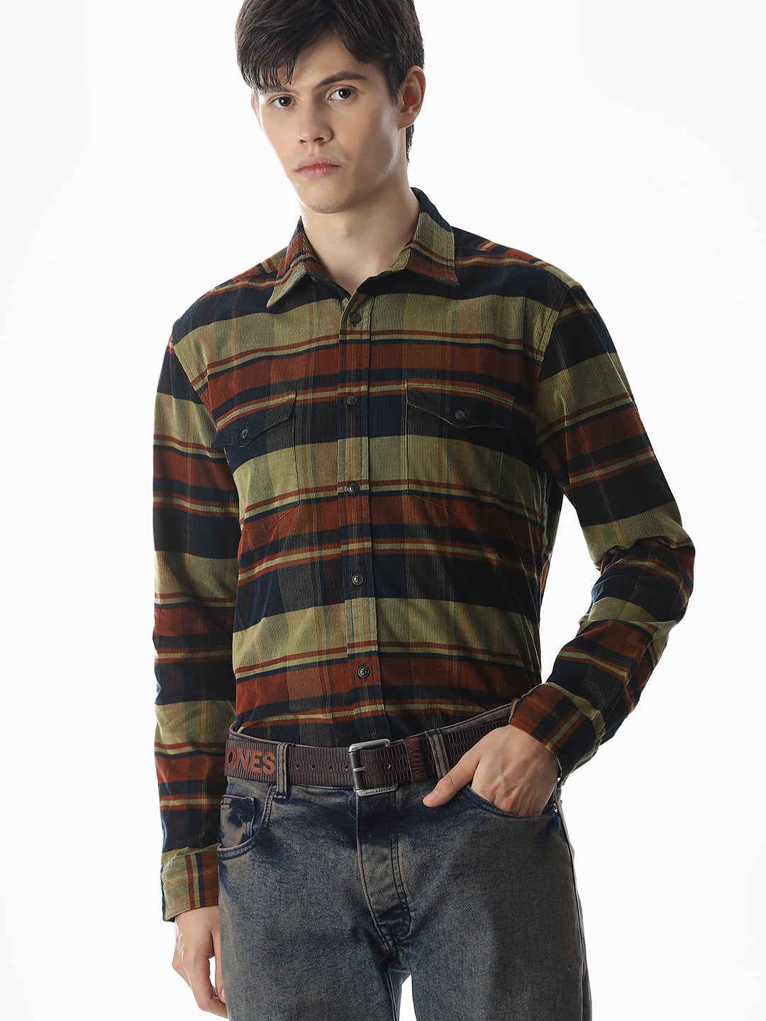 Patch Pocket Check Shirt - S