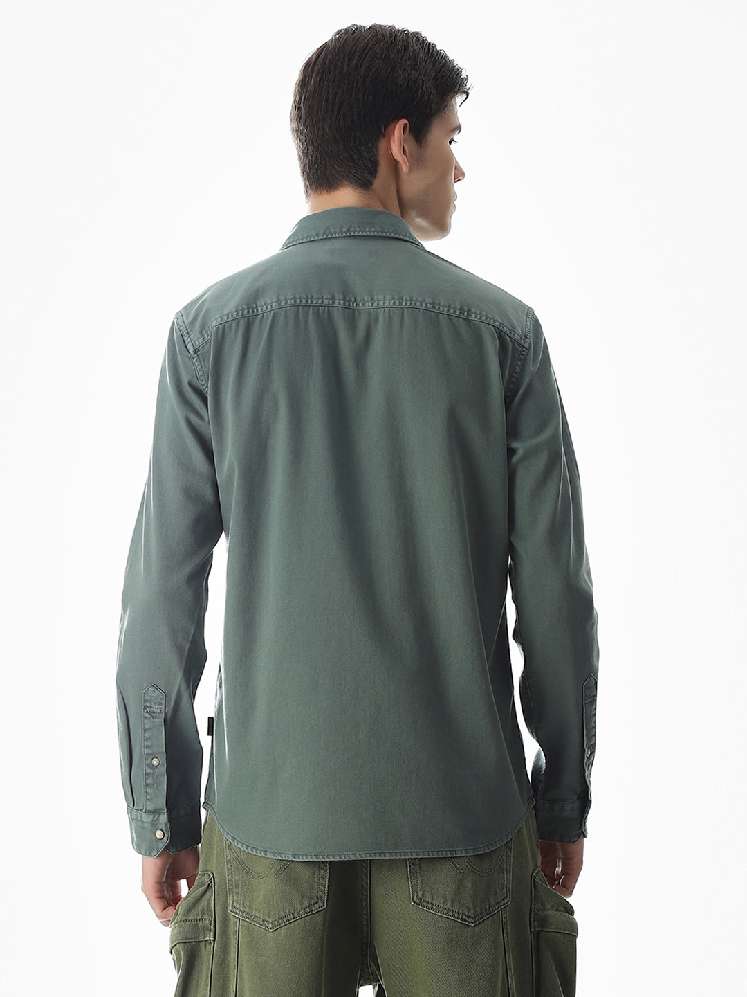 2 Patch Pocket Green Shirt