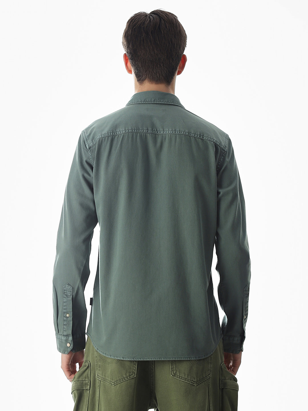 2 Patch Pocket Green Shirt