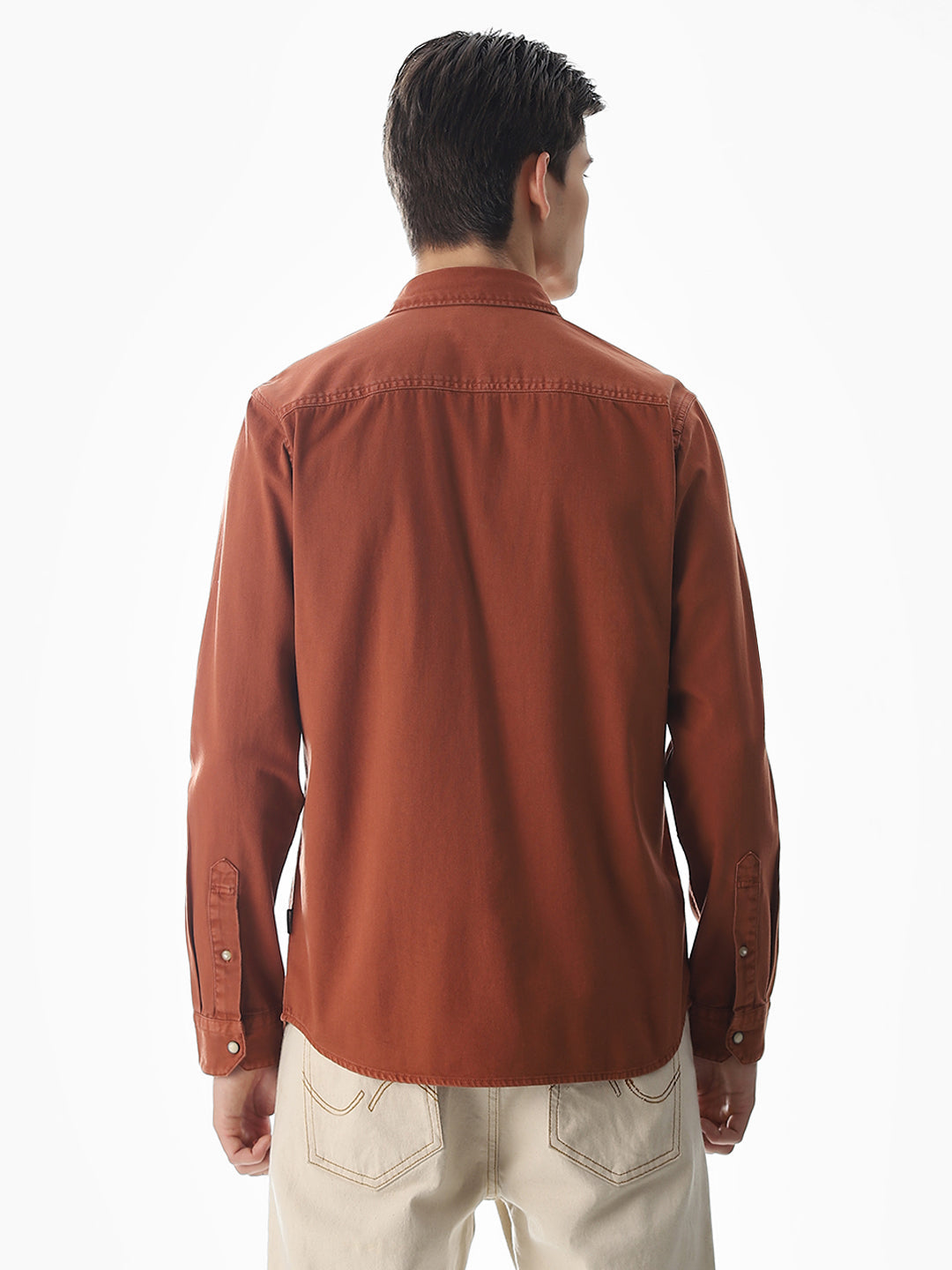 2 Patch Pocket Ginger Brown Shirt