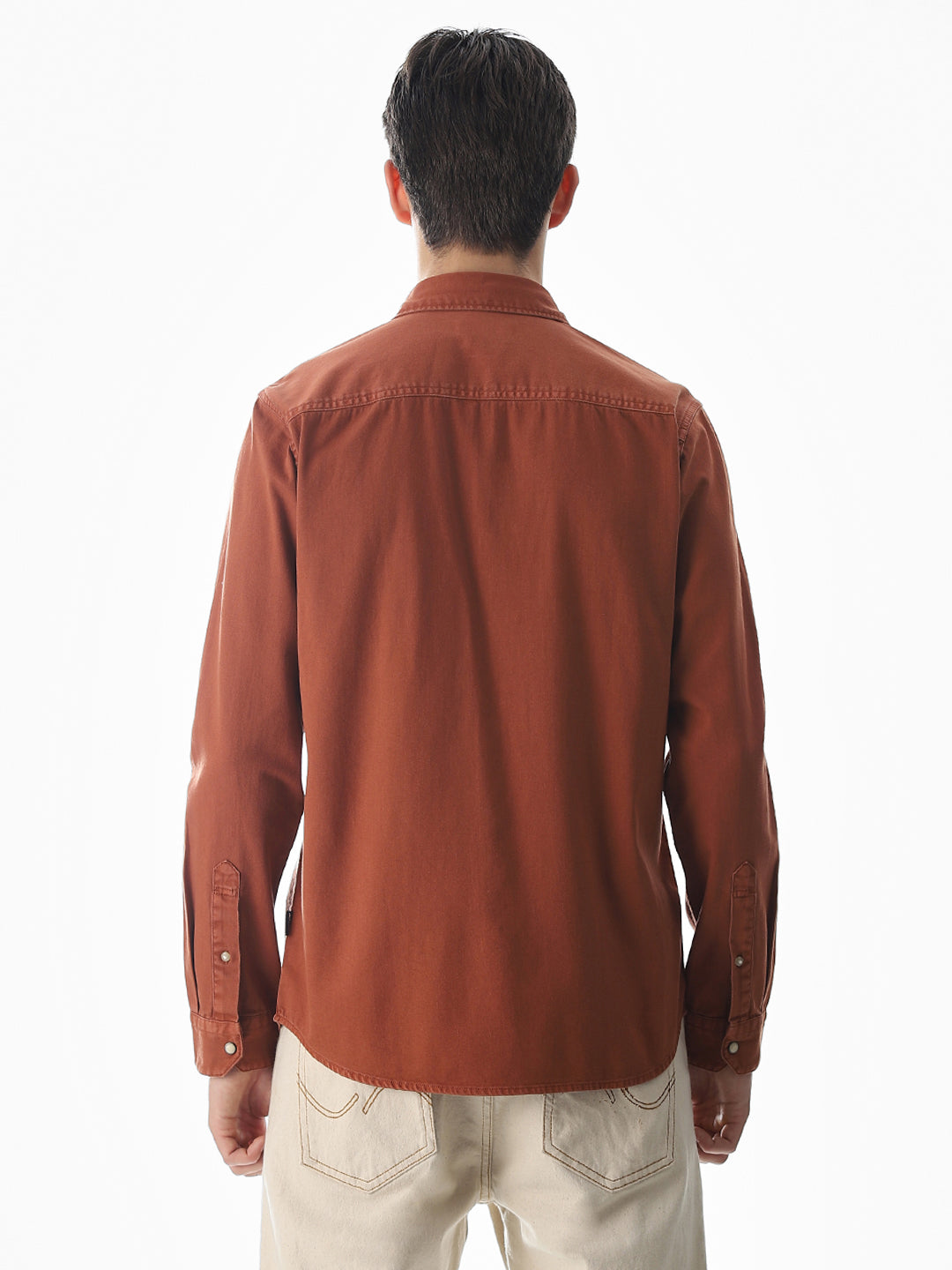 2 Patch Pocket Ginger Brown Shirt