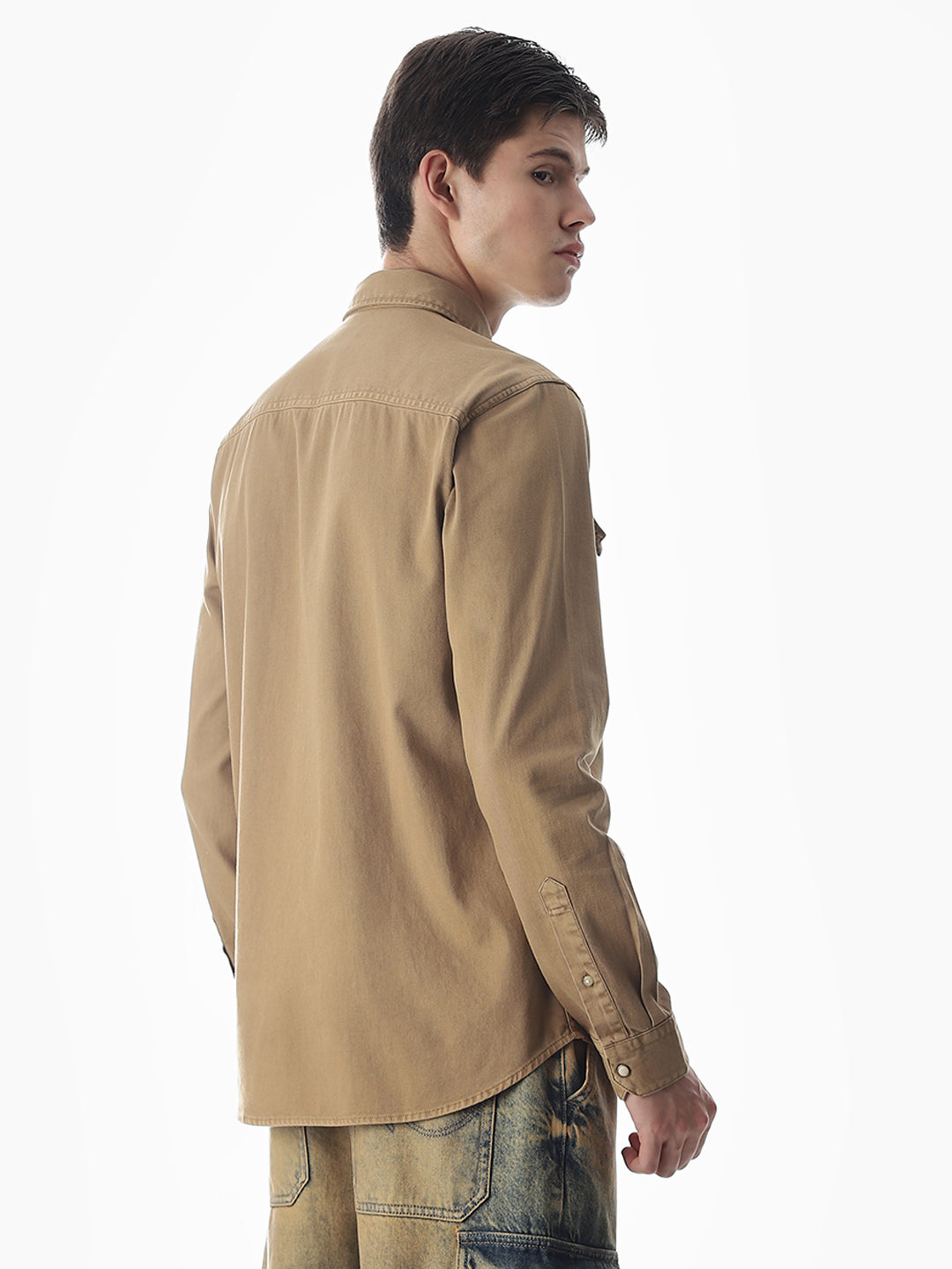 2 Patch Pocket Brown Shirt