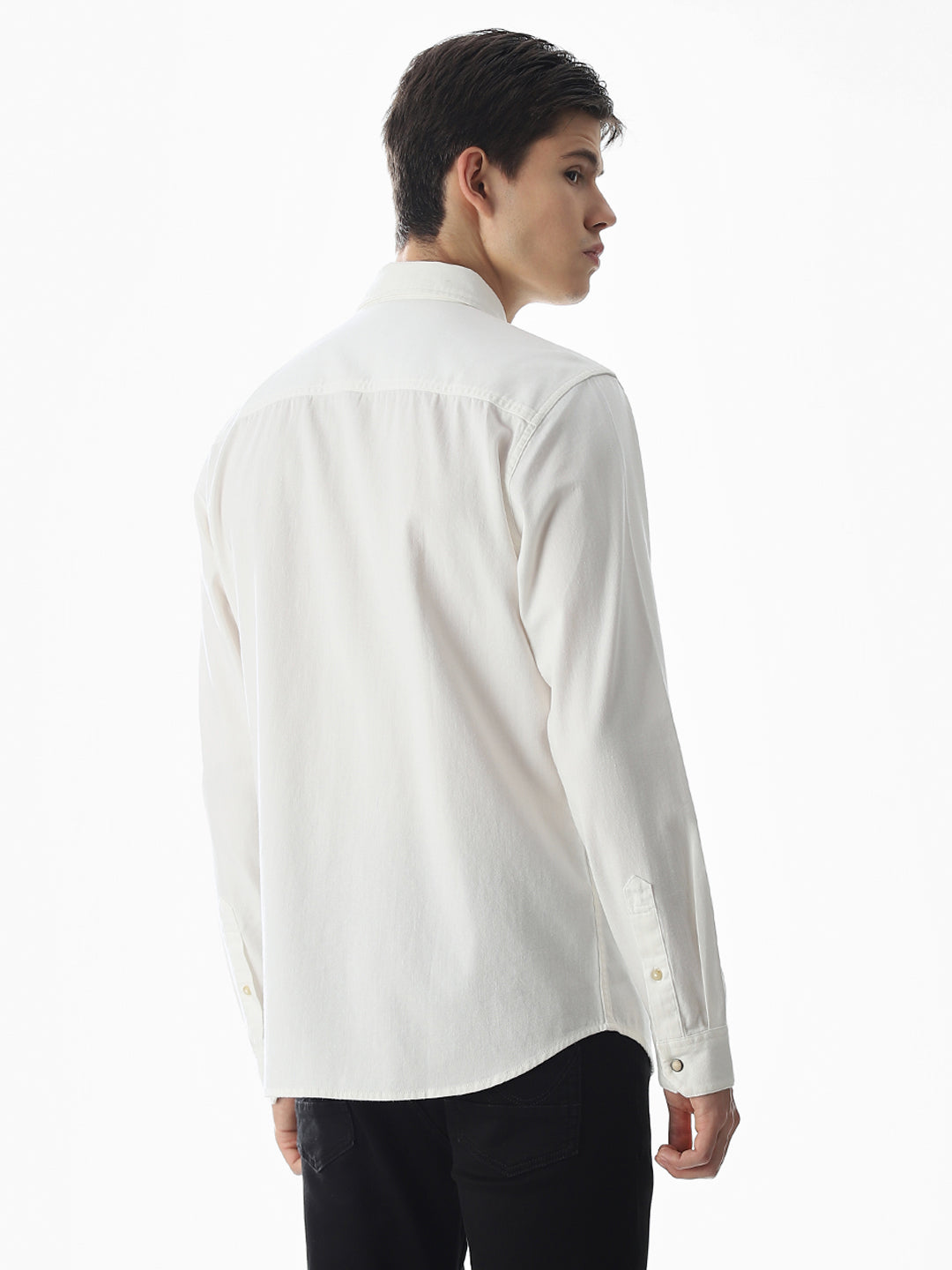 2 Patch Pocket White Shirt