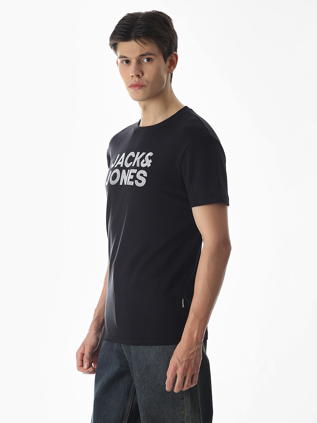 Slim Fit Printed T-shirt - Black