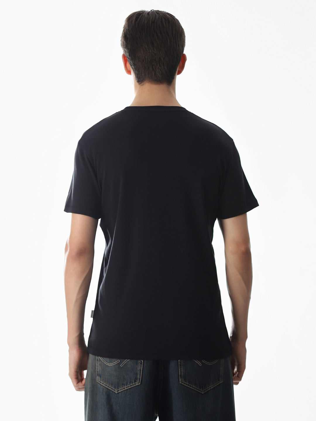 Slim Fit Printed T-shirt - Black