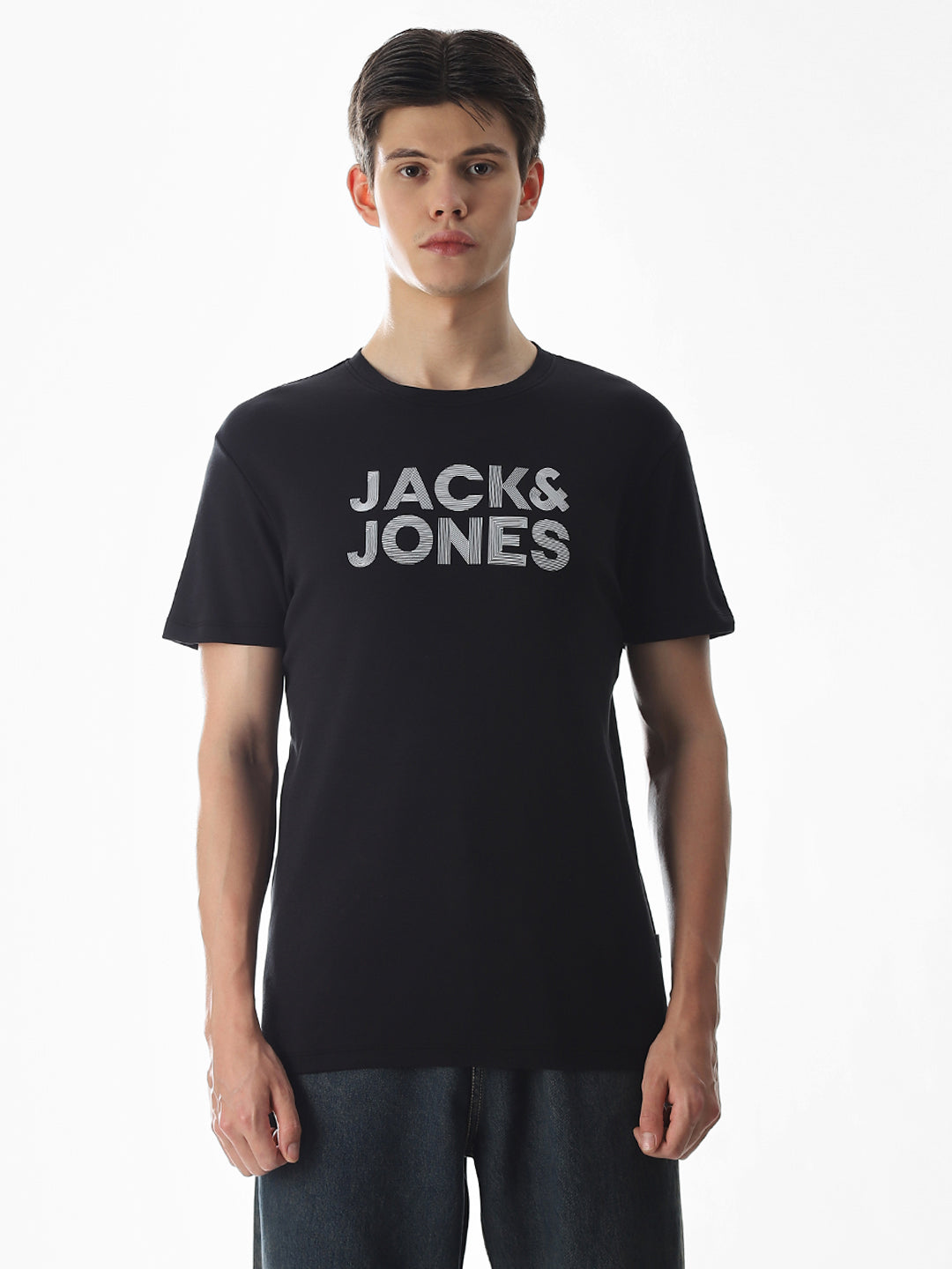 Slim Fit Printed T-shirt - Black