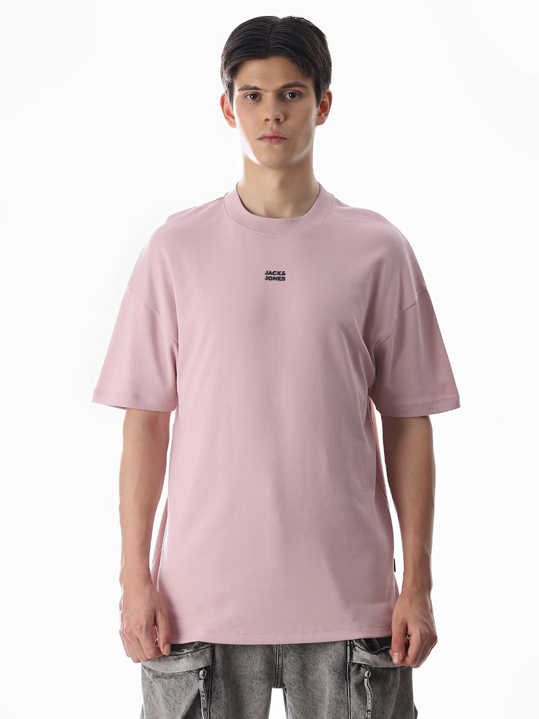 Oversized Logo Print T-shirt - Purple