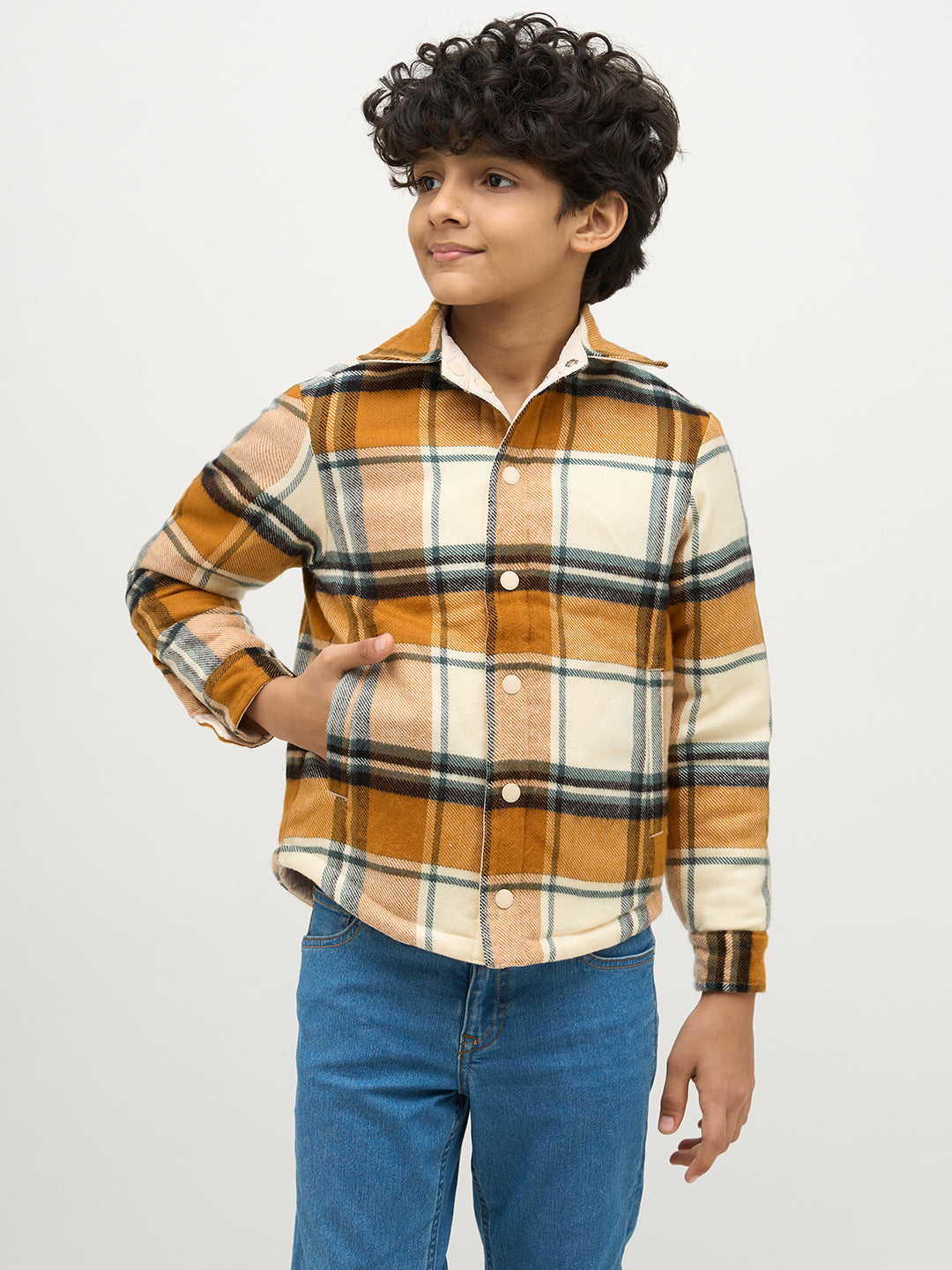 Boys Reversible Buttoned Jacket